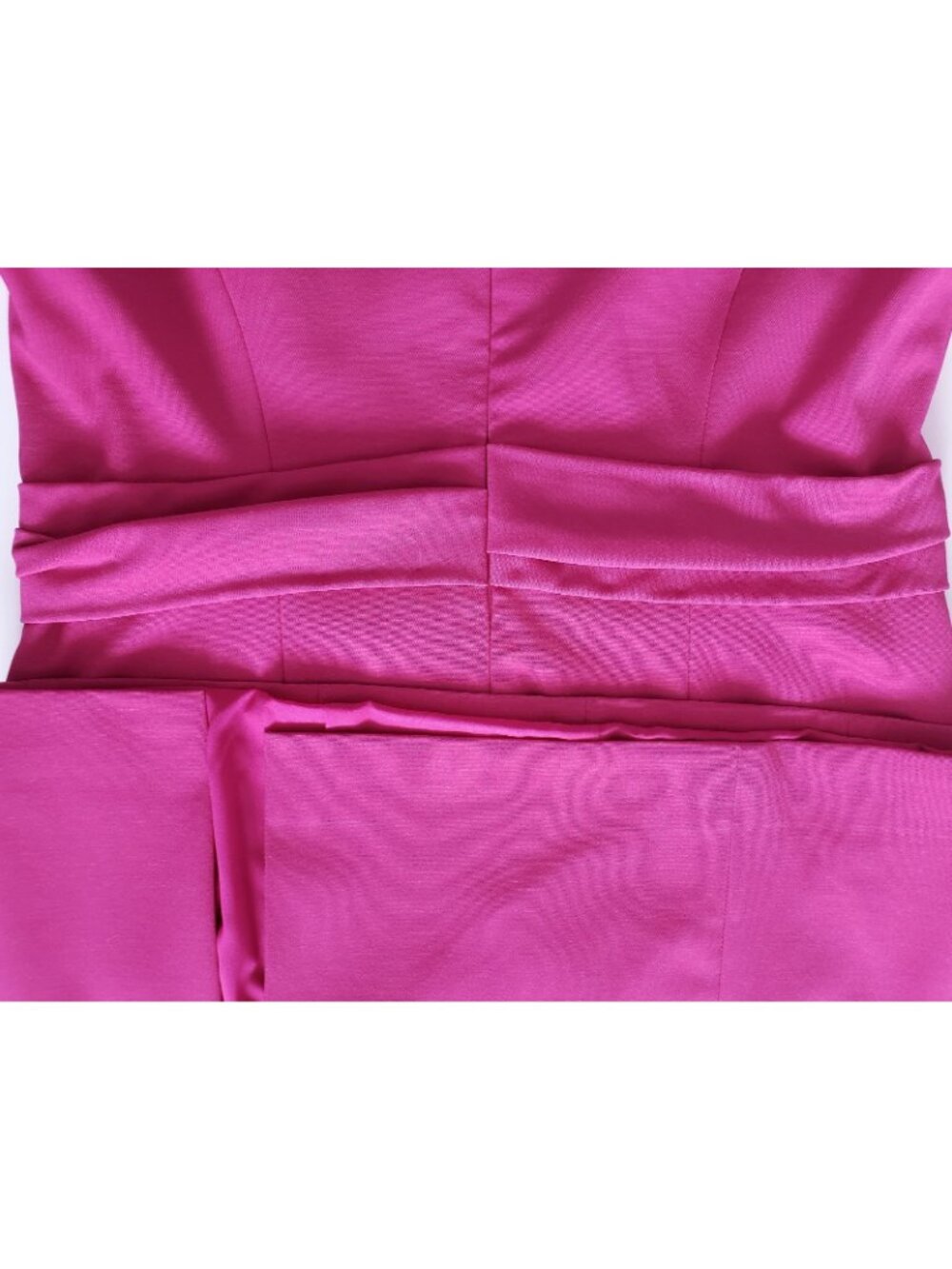 Carolina Herrera Twist Detail Womens Front Slit Midi Sheath Dress Begonia Size 6 - Picture 7 of 9